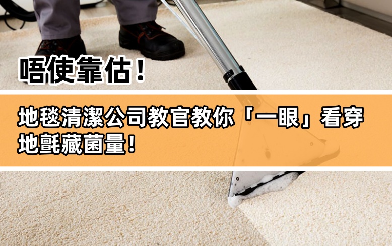 香港地毯清潔公司教官分享簡(jiǎn)單肉眼判斷法